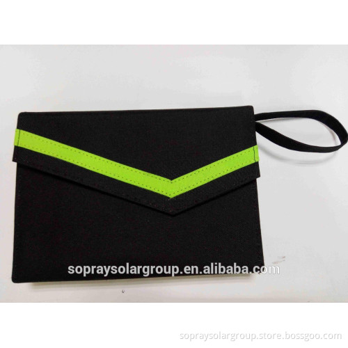 Fashionable 3.5w solar energy charger bag,solar portable and rechargeable bag